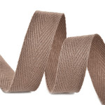 Лента-тесьма 10мм киперная 2,5г хлопок TBY.CT цв.F293 т.бежевый уп.50м