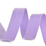 Лента-тесьма 10мм киперная 2,5г хлопок TBY.CT цв.F166 сиреневый уп.50м