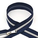 Молния Mzip спираль №5 декор. 50см цв.F330 синий уп.50шт