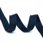 Лента-тесьма 15мм киперная 3г полиэстер TBY цв.S058 т.синий уп.50м