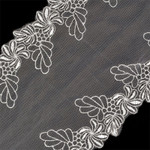 Kruzhevo Кружево на сетке арт.TBY F5168-1 шир.165мм цв.молочный уп.13,71м TBY.F5168.1.МОЛЧ