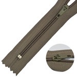 Mzip Молния  брючная №4 замок полуавтомат, 20см н/р цв.F297 серо-оливковый уп.100шт БРЮЧ.20.287.СЕР-ОЛ