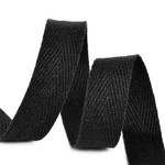 Лента-тесьма 15мм киперная 3,8г хлопок TBY.CT цв.F322 черный уп.5м