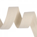 Лента-тесьма 20мм киперная 5,0г хлопок TBY.CT цв.F100 суровый уп.5м