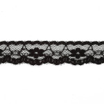 Kruzhevo Кружево-трикотаж арт.TBY 179B шир.25мм цв.черный уп.45,7м TBY.179B.ЧЕРНЫЙ
