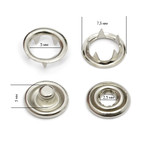 TBY Кнопка трикотажная (кольцо) 7,5мм ТВ-ЛАТ-TrS цв. никель уп. 1440шт КН.ТB-ЛАТ-TRS.7.5.Н