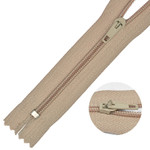 Mzip Молния  брючная №4 замок полуавтомат, 20см н/р цв.F308 бежевый уп.100шт БРЮЧ.20.298.БЕЖЕВ