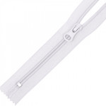 Молния Mzip пласт. спираль №5-N 18см н/р цв.F101 белый уп.100шт