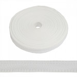 Тесьма брючная (полиэфирная) двухсторонняя арт.4316 шир.15мм цв.белый уп.10х50м А