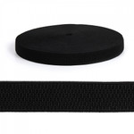 Резинка TBY помочная Ультра 25мм F322 черный рул.25м