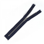 Молния Mzip джинсовая никель №4 18см н/р, замок М-4002 цв.F330 т.синий уп.50шт