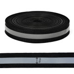 Стропа светоотражающая TBY отр.R200-280 шир.25мм арт.SV.ST25b цв.черный уп.50м