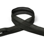 Молния Mzip пласт. потайная №3 60см н/р цв.F322 черный уп.50шт