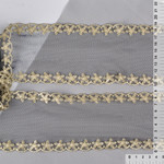 Kruzhevo Кружево на сетке арт.TBY DQ76A шир.90мм цв.черный/ золото уп.13,71м TBY.DQ76A.КС.ЧЕР/ЗОЛ