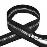 Молния Mzip трактор №5 серое усил.зв., 50 см, цв.F322 черный уп.50шт