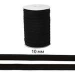 Резинка TBY вязаная Стандарт 10мм черный 3,9г в инд.упаковке бобина 100м