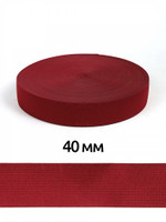 Резинка TBY вязаная Стандарт 40мм бордовый F178 3,9г в инд.упаковке рул.40м