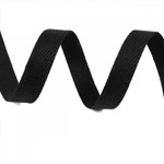 Тесьма киперная 10 мм хлопок 2г/м арт.08с-3495 цв.черный 005 уп.50м