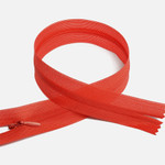 Молния Mzip пласт. потайная №3 50см н/р цв.F159 красный уп.50шт