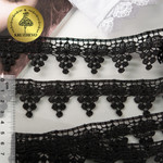 Kruzhevo Кружево гипюр арт.КМС-1139 шир.35мм цв.черный уп.13,71м КМС-11139.ЧЕРНЫЙ