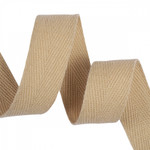 Лента-тесьма 20мм киперная 5,0г хлопок TBY.CT цв.F277 бежевый уп.50м