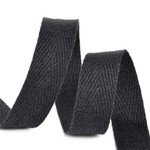 Лента-тесьма 15мм киперная 3,8г хлопок TBY.CT цв.F322 черный уп.50м