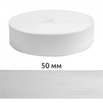 Резинка TBY вязаная Стандарт 50мм белый 3,9г в инд.упаковке рул.40м