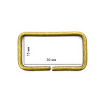 TBY Рамка металлическая TSW 30х 15х 2,3мм цв. антик уп. 500шт TSW.РАМ.30Х15.АН.500