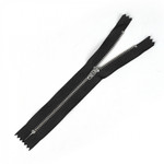 Молния Mzip джинсовая никель №4 18см н/р, замок М-4002 цв.F322 черный уп.50шт