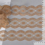 Kruzhevo Кружево на сетке арт.TBY 10196 шир.55мм цв.розовый/ золото уп.13,71м TBY.10196.КС.РОЗ/ЗОЛ