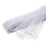 TBY Регилин  мягкий MF-40 шир.40мм цв.A05 белый/серебро уп.23м РЕГИЛ.MF40.A05