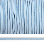 Резинка-шнур 2,5мм шляпная круглая TBY цв. F184 голубой боб.100м