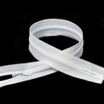 Молния Mzip пласт. потайная №3 100см н/р цв.F101 белый уп.50шт