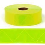 Лента светоотражающая (катафотная) Треугольники TBY отр.R100 шир.50мм арт.SV.K50y цв.желтый уп.50м