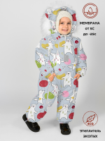 Комбинезон, Медведи зайцы на сером, 263ш/2 (86 см)