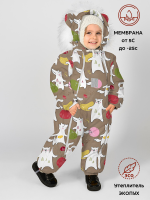Комбинезон, Медведи зайцы на капучино, 263ш/2 (92 см)