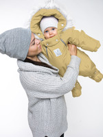 Комбинезон-конверт “трансформер”, Горчичный, 163ШМ/2 (62 см)