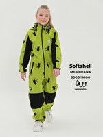 Комбинезон, Весна-Осень,  Лайм коты на скейте, арт. 210 (128 см)