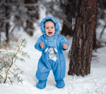 Комбинезон-трансформер, Зима, Голубой УЦЕНКА , арт.147У (68 см)