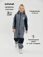 Комбинезон, Весна-Осень, Светло серый львы арт. 210 (86 см)