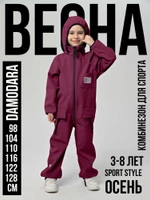 Комбинезон, Весна-Осень, SoftShell, Бургундия арт. 210 (110 см)