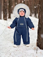 Комбинезон-конверт “Трансформер”, Синий, 170шм/2 (62-80 см)