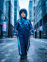 Комбинезон, Зима, Геометрия+синий, арт. 223шм (98 см)