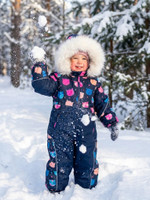 Комбинезон, Зима, Кошки+синий, арт. 223шм/2 (110 см)