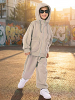 Костюм утепленный (Бомбер+Брюки Джоггеры), Бежевый, арт. 430 (110 см)