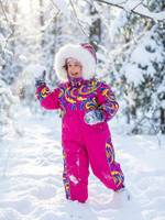 Комбинезон, Зима, Хохлома+малиновый, арт. 223шм/2 (86 см)