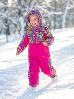 Комбинезон, Зима, Хохлома+малиновый, арт. 223шм (110 см)