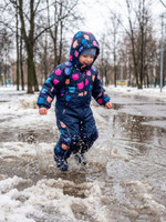 Комбинезон, Зима, Кошки+синий, арт. 223шм (110 см)