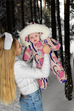 Комбинезон, Розовые лемуры, арт. 264ш/2 (74 см)