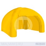 Надувная палатка желтая 4-опорная (3х3х2,5 )